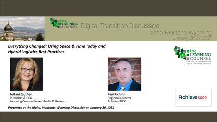 ID, MT, WY Everything Changed: Using Space & Time Today and Hybrid Logistics Best Practices