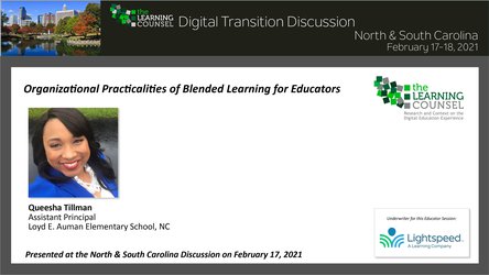 Organizational Practicalities of Blended Learning for Educators