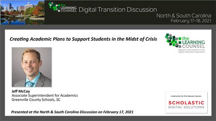 Creating Academic Plans to Support Students in the Midst of Crisis