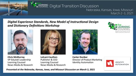 Midwest - Digital Experience Standards: “New Model of Instructional Design and Dictionary Definitions Workshop”    