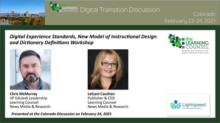 CO - New Model of Instructional Design and Dictionary Definitions Workshop