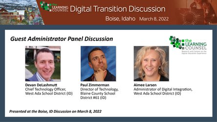 Boise, ID 2022: Administrators' Panel Discussion