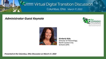 Guest Keynote: Kimberly Nidy, Director of Technology at North Canton City Schools
