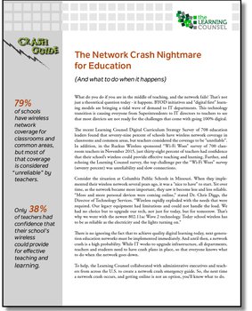 The Network Crash Nightmare for Education