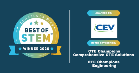 iCEV Wins Two Educators Pick Best of STEM® 2026 Awards