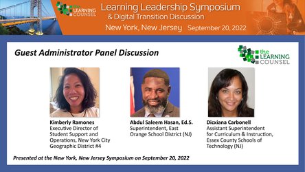 Learning Leadership Symposium: NY/NJ Administrator Panel 