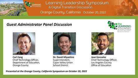 Orange County Administrator Panel Discussion: Speaking to Lessons Learned