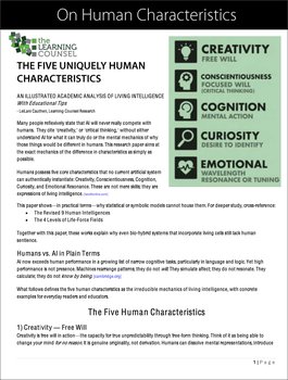 On Human Characteristics