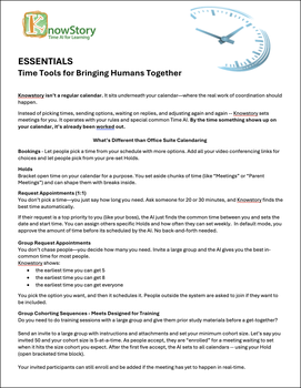 ESSENTIALS: Time Tools for Bringing Humans Together