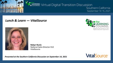  So Ca Lunch & Learn - Vital Source