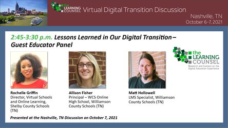 Nashville - Lessons Learned in Our Digital Transition - Guest Educator Panel