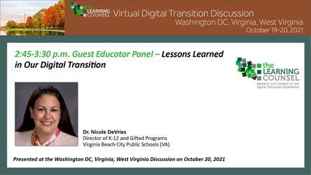 DC - Lessons Learned in Our Digital Transition - Guest Educator Panel