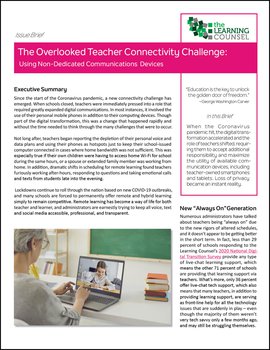 The Overlooked Teacher Connectivity Challenge: Using Non-Dedicated Communications Devices