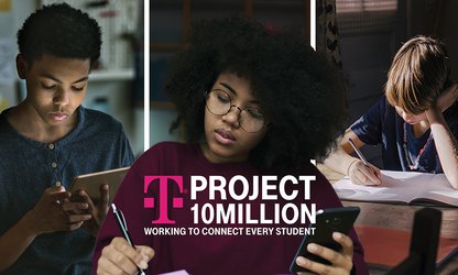 T-Mobile’s Project 10Million is helping to close the digital divide in education by offering free internet connectivity, mobile hotspots and low cost hardware to millions of eligible student households