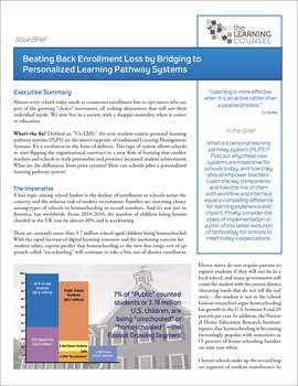 Beating Back Enrollment Loss by Bridging to Personalized Learning Pathway 