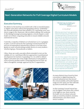 Next-Generation Networks for Full Coverage Digital Curriculum Models